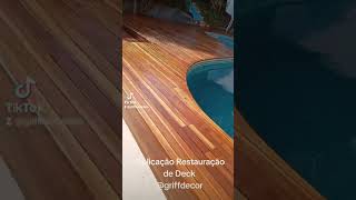 Restauração de Deck de Madeira em São Paulo arquitetura raspagemdetacossp [upl. by Ahsiekahs]