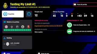 Como eu fui no evento TESTING MY LIMIT do Efootball 25 👀⚽️🏆 [upl. by Amero848]