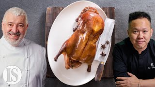 Lanatra alla Pechinese con lo chef 3 stelle Michelin Umberto Bombana e Menex Cheung a Hong Kong [upl. by Sale96]