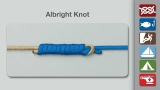 How to Tie an Albright Knot  Fishing Knots [upl. by Novyat]