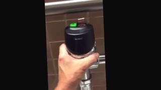 Installing a Sloan auto flush valve [upl. by Rhyner]