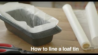 How To Line A Loaf Tin  Good Housekeeping UK [upl. by Alletnahs698]