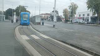 Trams Zagreb 368  ZET trams Dubrava Zagreb [upl. by Nicholson]