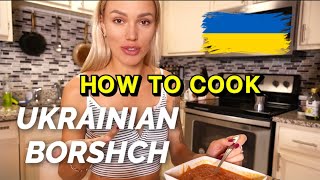 Recipe of BORSHCH from Ukrainian [upl. by Auhsej]