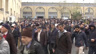 Worshipprs chant slogans against US UK in Tehran following strikes on Yemen [upl. by Orwin]