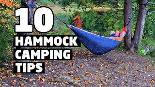 TEN Hammock Camping Tips [upl. by Gnaht]