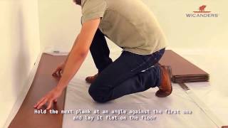 How to install Wicanders Floating Flooring 2G Lock System [upl. by Aveline]