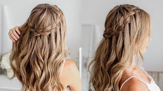 How to do a Waterfall Braid  Tutorial HAIRSTYLE [upl. by Vidal]