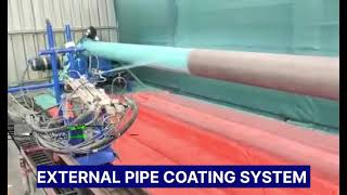 EXTERNAL PIPE COATING SYSTEM makeinindia airlessspray vrcoatings pipecoating [upl. by Erving811]