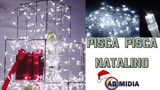 Pisca Pisca Natal 100 Led Natalino 10 Metros Branco Frio Decoraçao Enfeite Arvore Casa Loja [upl. by Rhines]