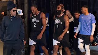 Jay Z With Kawhi Westbrook James Harden Paul George Immediately After Clippers Collapse vs Lakers [upl. by Carita]