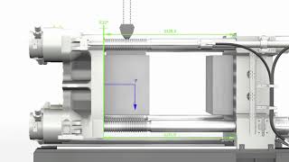 Working principle MX series big injection molding machines clamp unit [upl. by Margot]