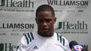 Jaquan Johnson  Spring Practice Presser  4202017 [upl. by Lad]