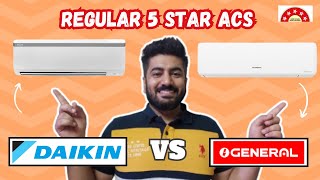 Daikin Vs OGeneral  5star Air conditioner comparision [upl. by Sanez]