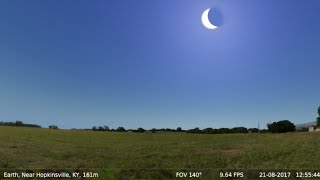 Total Solar Eclipse USA Aug 21st 2017 Simulation ★★★★★ [upl. by Wiskind119]