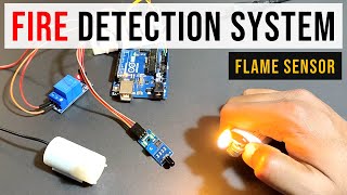 How to use Flame Sensor with Arduino  Fire Detection System 🔥 [upl. by Nnaillij]