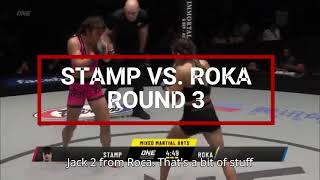 R3 STAMP WON STAMP VS ROKA MMA FIGHT mma fighter video girlpower women youtube youtuber [upl. by Etat]