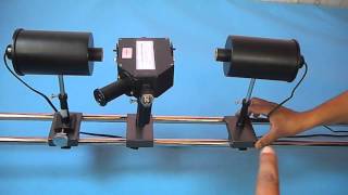 video physics Lummer Brodhun Photometer tutorial setup working with optical bench abron01gmailcom [upl. by Suinuj742]