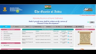 New website launched Egazette of India wef 12062023 [upl. by Llerdnam]