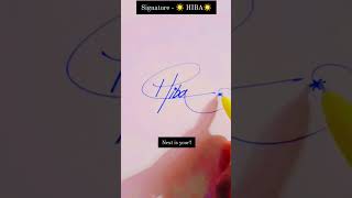 Creative signature style  how to sign h letter  h letter signature style [upl. by Blessington]