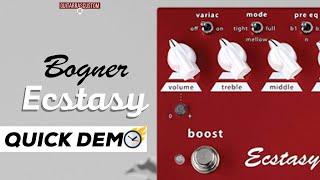 Pedal Bogner Ecstasy Red  Welcome to the jungle quotQuick Demo” [upl. by Chisholm]