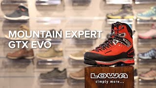 Lowa  Mountain Expert GTX Evo  Chaussure dalpinisme  Snowleadercom [upl. by Tiernan]