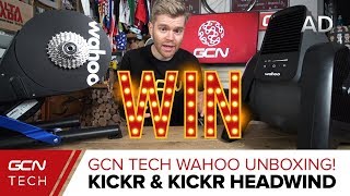 GCN Tech Unboxing New WAHOO KICKR amp KICKR HEADWIND [upl. by Payson100]