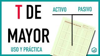 LA T DE MAYOR  USO PRÁCTICA Y EJEMPLOS  CONTABILIDAD BÁSICA [upl. by Dennie]