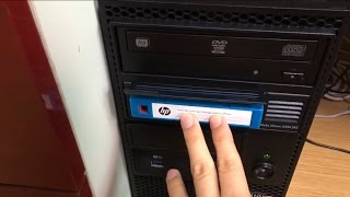 HP StorageWorks Ultrium 3000 SAS LTO5 TapeBackup Drive Working Video [upl. by Junieta]