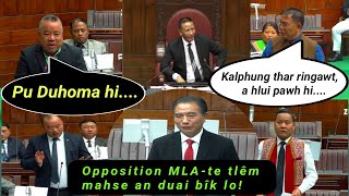 Pu Robertan Pu Duha a hmuh dan dik tak a sawi chhuak e😨 Opposition MLAte an duai lo [upl. by Dodson]