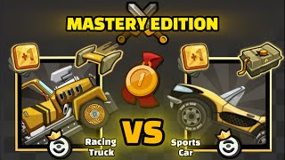 RACING TRUCK vs SPORTS CAR💎👑 1vs1  MASTERY EDITION  Hill Climb Racing 2 [upl. by Otrebtuc]