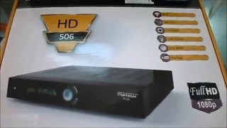 Opticum 506 HD Satellite Receiver Review 720p HD [upl. by Lundberg902]