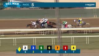 Matina wins race 5 at Del Mar 112224 [upl. by Esli]