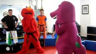 Elmo vs Barney [upl. by Nurav]