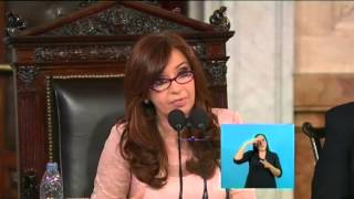 Infraestructura Apertura de Sesiones Ordinarias 2015 Cristina Fernández [upl. by Eux901]