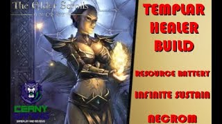 ESO Templar Healer Build  INFINITE Sustain  Group Resource Battery [upl. by Ariahaj]