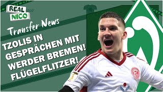 Christos Tzolis in Gesprächen mit Werder  Kommt der FLÜGELFLITZER [upl. by Lamek]