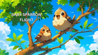 Baby Sparrow Flight🐦 Hindi Cartoon  FantasyFlarej3w [upl. by Desmund]