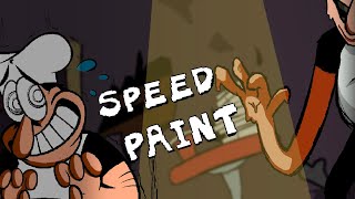 Pizza Tower Peppino VS Fake Peppino Speed Paint [upl. by Norha48]