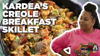 Kardeas Cheesy Creole Breakfast Skillet  Delicious Miss Brown  Food Network [upl. by Audrie]