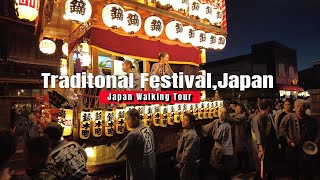 A traditional and powerful Japanese festival 4K JAPAN Sakura Autum Festival [upl. by Atoiganap]