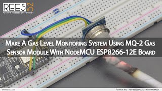 Make A Gas Level Monitoring System Using MQ2 Gas Sensor Module using THINGSPEAK IoT Software [upl. by Zoeller]