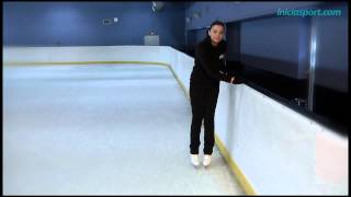 Patinaje sobre hielo 9 Giro de frente hacia atrás [upl. by Einwahr115]