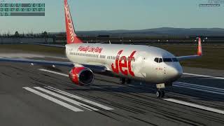 Jet2com ZIBO 737 takeoff at glasgow [upl. by Siri264]