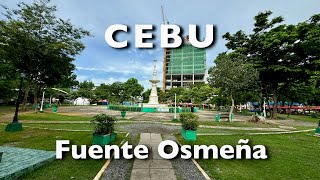 Cebu City Morning Walk  Fuente Osmeña Circle Walking Tour [upl. by Holland927]