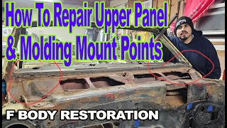 HOW TO Repair Upper Cash Panel And How To Find The Windshield Molding Mounting Holes in your FBODY [upl. by Arbrab]