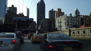 Driving from Sunnyside in Queens to Carnegie Hill in ManhattanNew York [upl. by Lynnworth356]