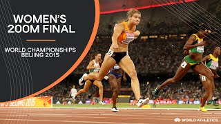 Womens 200m Final  World Athletics Championships Beijing 2015 [upl. by Burrows307]