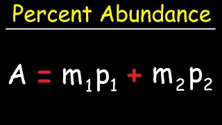 How To Find The Percent Abundance of Each Isotope  Chemistry [upl. by Haidabej]