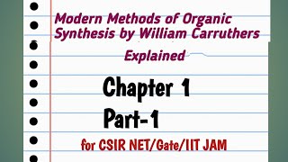 Carruthers Organic Chemistry [upl. by Nurat276]